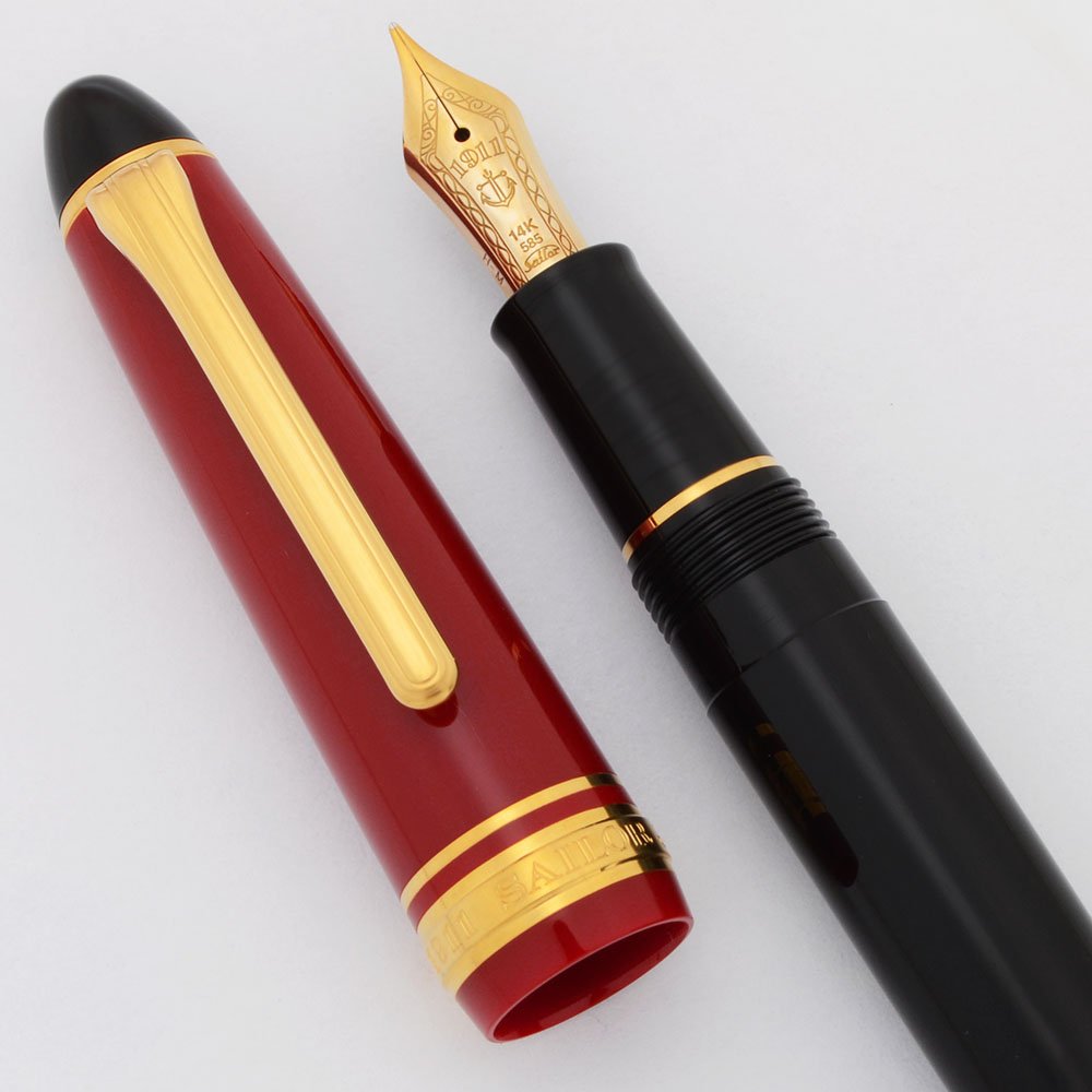SAILOR セーラー 1911 万年筆 ボルドー 14k Sailor 1911 Profit Fountain Pen - Standard Size, Burgundy with GP